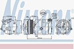 NISSENS Компрессор кондиционера OPEL ASTRA F/VECTRA A 94-98/CHEVROLET LACETTI 05- (89058)