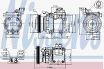 Nissens 89082 компрессор, кондиционер на KIA SPORTAGE (JE_, KM_)