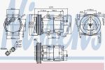 Nissens 89251 компрессор, кондиционер на FORD TRANSIT c бортовой платформой/ходовая часть (E_ _)
