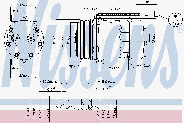 Nissens 89416 компрессор, кондиционер на IVECO EuroCargo