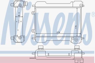 Nissens 90632 масляный радиатор, двигательное масло на PUCH G-MODELL (W 463)