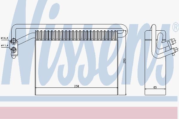 Nissens 92177 испаритель, кондиционер на X3 (E83)