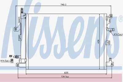 NISSENS Конденсер VOLVO XC90 2.5-3.2 02- (30781280, 940089)