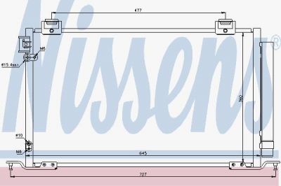 Nissens 940283 конденсатор, кондиционер на TOYOTA AVENSIS (T25_)
