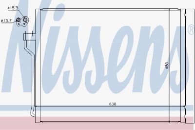 NISSENS Конденсер 5 F10/ 6 F01/ 7 F02 2.3-5.5/5.5D 08- (940288)