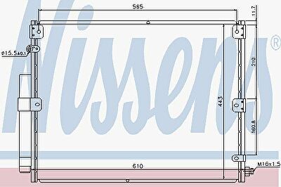 Nissens 940375 конденсатор, кондиционер на TOYOTA LAND CRUISER 100 (FZJ1_, UZJ1_)