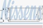 Nissens 940701 конденсатор, кондиционер на JEEP PATRIOT (MK74)