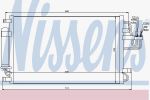 NISSENS Радиатор кондиционера Tucson (JM) 2004/08 -... (97606-2E000, 94801)