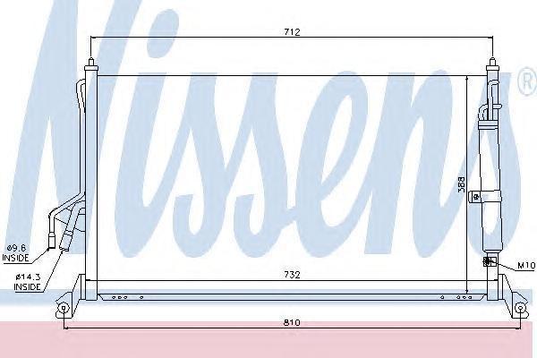 NISSENS Конденсер INFINITI FX 35/45 03- (92100-CG010, 94930)