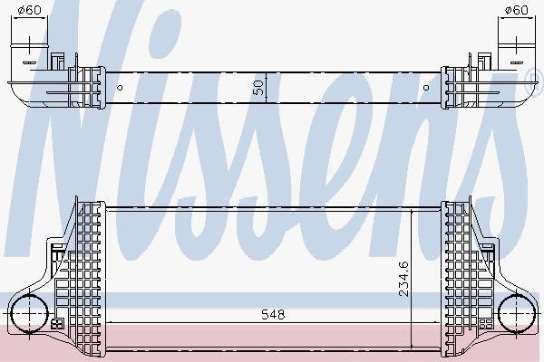 Nissens 96419 интеркулер на MERCEDES-BENZ M-CLASS (W164)