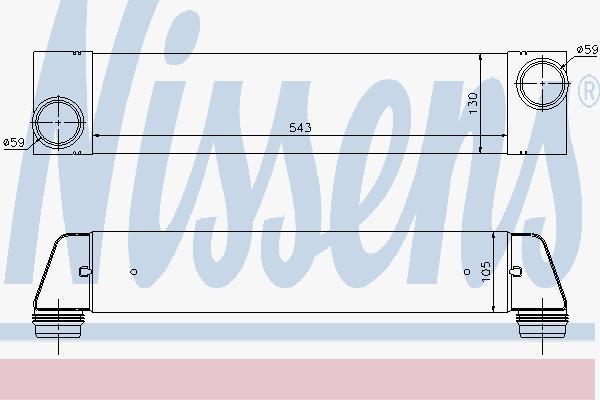 Nissens 96657 интеркулер на 7 (E65, E66, E67)