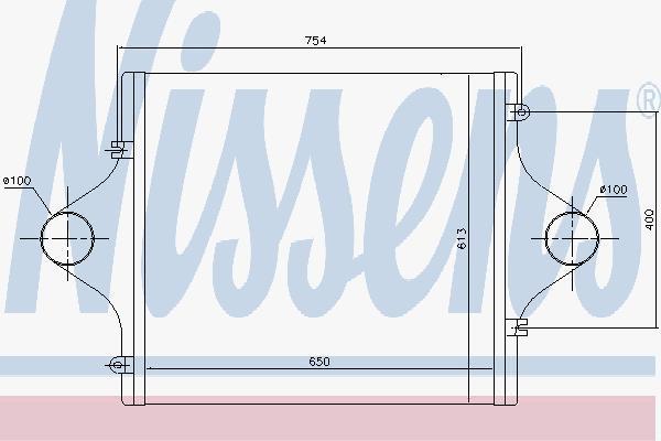 Nissens 96991 интеркулер на MAN F 90