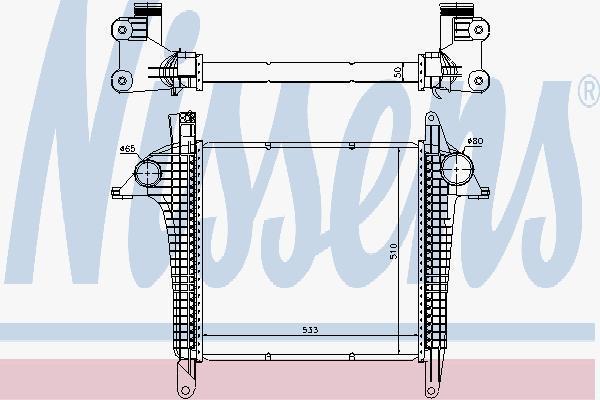 Nissens 97057 интеркулер на MAN TGL