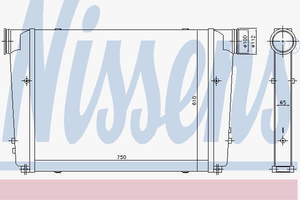 Nissens 97092 интеркулер на MAN LION S CITY