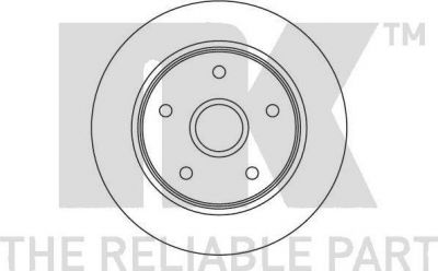 NK 203229 тормозной диск на MAZDA 626 III (GD)