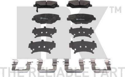 NK 223449 комплект тормозных колодок, дисковый тормоз на KIA SORENTO II (XM)