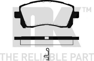 NK 224410 комплект тормозных колодок, дисковый тормоз на SUBARU OUTBACK (BE, BH)