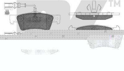 NK 224767 комплект тормозных колодок, дисковый тормоз на VW TOUAREG (7LA, 7L6, 7L7)