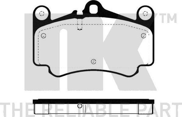 NK 225609 комплект тормозных колодок, дисковый тормоз на PORSCHE 911 (997)
