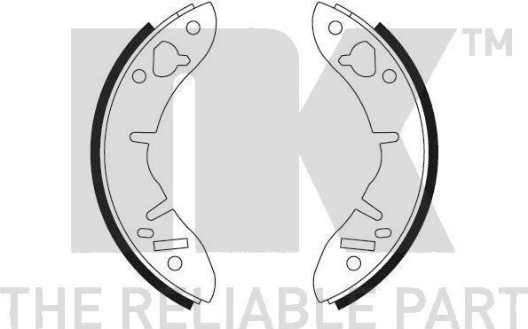 NK 2712033 комплект тормозных колодок на RELIANT KITTEN