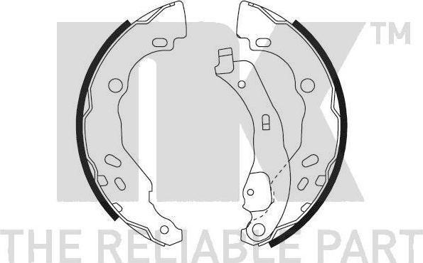 NK 2739690 комплект тормозных колодок на RENAULT CLIO II (BB0/1/2_, CB0/1/2_)