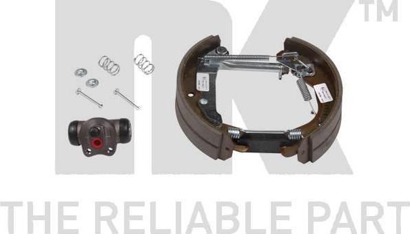NK 443654001 комплект тормозных колодок на OPEL ASTRA F Van (55_)