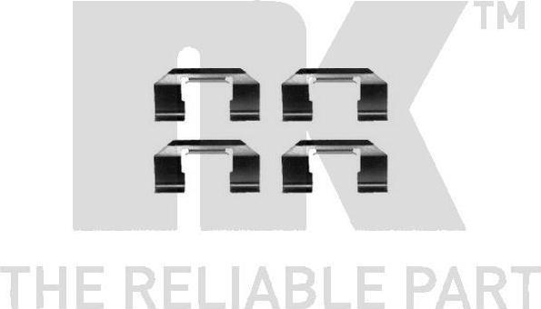 NK 7922174 комплектующие, колодки дискового тормоза на NISSAN PRIMERA (P10)