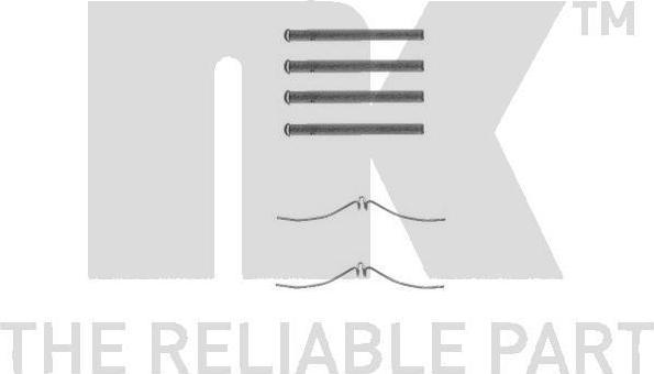 NK 7932061 комплектующие, колодки дискового тормоза на MAZDA 323 III (BF)