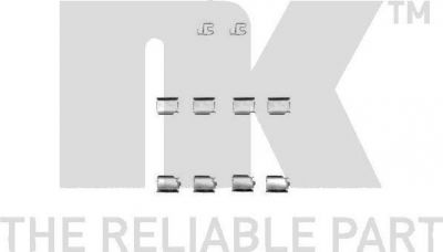 NK 7936246 Монтажный комплект передних колодок / OPEL Corsa-C,Meriva-A 00~