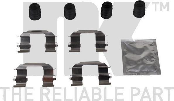 NK 79501870 комплектующие, колодки дискового тормоза на CHEVROLET AVEO седан (T200)