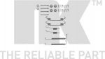 NK 7950849 комплектующие, тормозная колодка на CHEVROLET AVEO седан (T200)