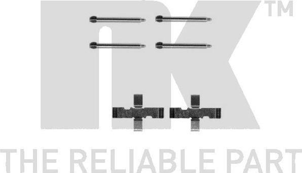 NK 7999101 комплектующие, колодки дискового тормоза на KIA SEPHIA (FA)