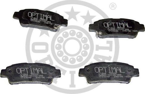 Optimal 82002 комплект тормозных колодок, дисковый тормоз на TOYOTA PREVIA (MCR3_, ACR3_, CLR3_)