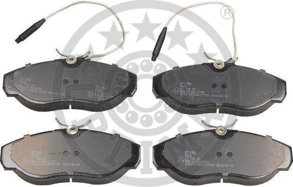 Optimal 9943 комплект тормозных колодок, дисковый тормоз на PEUGEOT BOXER автобус (230P)