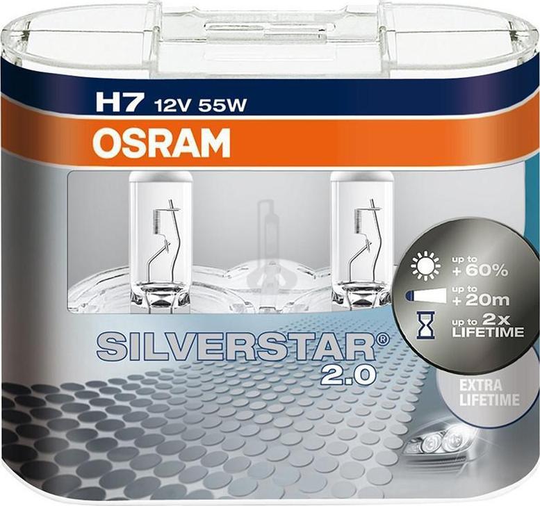 OSRAM Лампа OSRAM H7 12V 55W64210SV2-DUOBOX H7 55W +60% (N400809000007, 64210SV2-DUOBOX)
