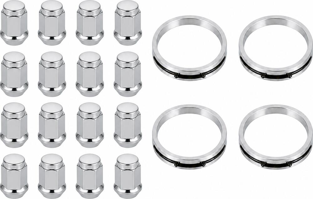 Монтажный комплект OZ Racing 81710039 для Nissan: 16 закрытых гаек D9 M12x1,25, конус 60°, SW21, высота 34 мм, 4 кольца S 68/59,06 мм со стопорами