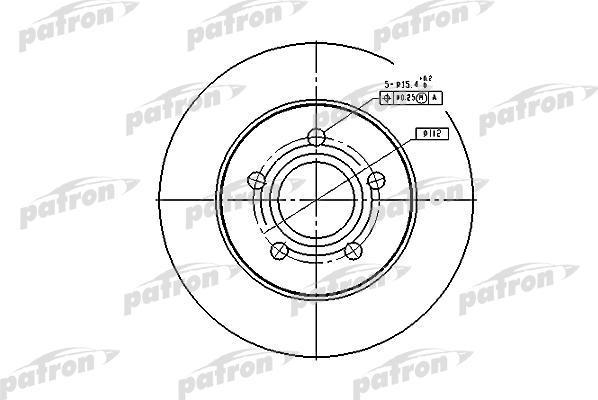PATRON Диск тормозной передн VW: PASSAT 96-00, PASSAT Variant 97-00 (PBD4045)