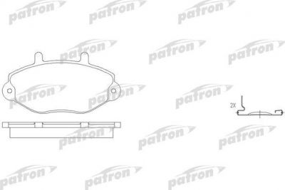 PATRON Колодки тормозные дисковые передн FORD: TRANSIT c бортовой платформой 94-, TRANSIT автобус 94-00, TRANSIT фургон 94-00 (PBP1339)