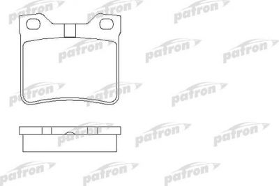 PATRON Колодки тормозные дисковые задн PEUGEOT: 406 95-04, 406 Break 96-04, 406 купе 97-04, 605 89-99 (PBP1415)