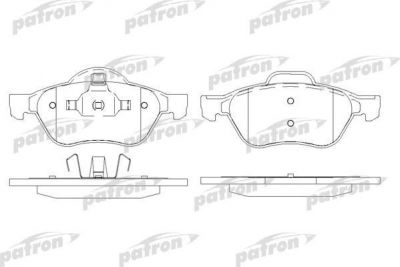 PATRON Колодки тормозные дисковые передн RENAULT: LAGUNA II 01-, LAGUNA II Grandtour 01- (PBP1440)