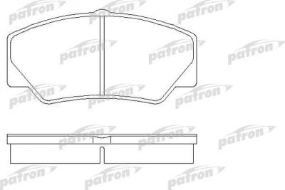 PATRON Колодки тормозные дисковые передн FORD: P 100 II 87-, TRANSIT c бортовой платформой 85-92, TRANSIT c бортовой платформой 77-86, TRANSIT автобус 85-92, TRANSIT автобус 77-86 (PBP450)