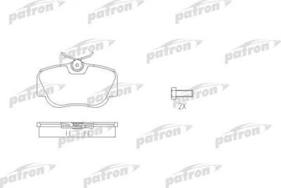 PATRON Колодки тормозные дисковые передн MERCEDES-BENZ: 190 84-93 (PBP669)