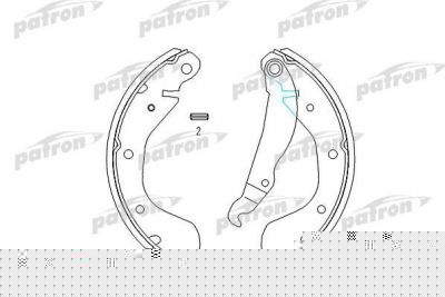 PATRON Колодки тормозные барабанные CHEVROLET: NUBIRA седан 05-, DAEWOO: ESPERO 95-99, LANOS 97-, LANOS седан 97-, NEXIA 95-97, NEXIA седан 95-97, NUBIRA 97-, NUBIRA седан 03-, OPEL (PSP335)