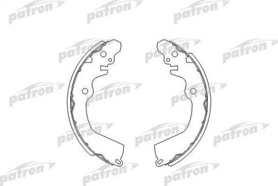 PATRON Колодки тормозные барабанные MITSUBISHI: CARISMA 95-06, COLT IV 92-96, COLT V 96-00, GALANT IV 88-92, GALANT IV седан 87-92, LANCER V 92-, LANCER V Station Wagon 92-03, SPACE (PSP404)