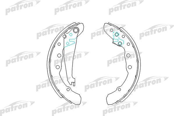 PATRON Колодки тормозные барабанные AUDI: 80 91-94, 80 Avant 91-96, SEAT: INC (PSP409)