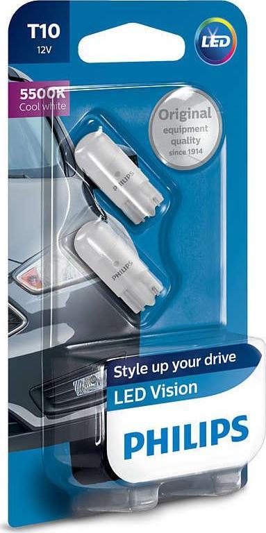 PHILIPS Лампы T10 LED LP 12791 5500K 12V B2 (39425230)
