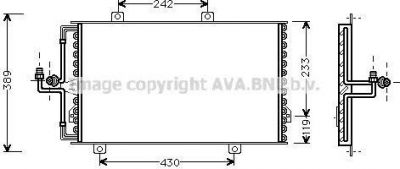 Prasco AL5060 конденсатор, кондиционер на FIAT TIPO (160)