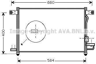 Prasco DW5061D конденсатор, кондиционер на CHEVROLET AVEO седан (T200)