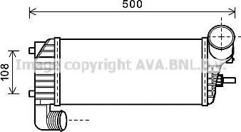 Prasco FD4574 интеркулер на FORD C-MAX II (DXA/CB7, DXA/CEU)