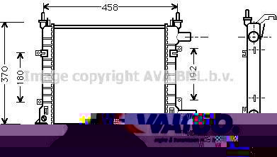 Prasco FDA2260 радиатор, охлаждение двигателя на FORD KA (RB_)